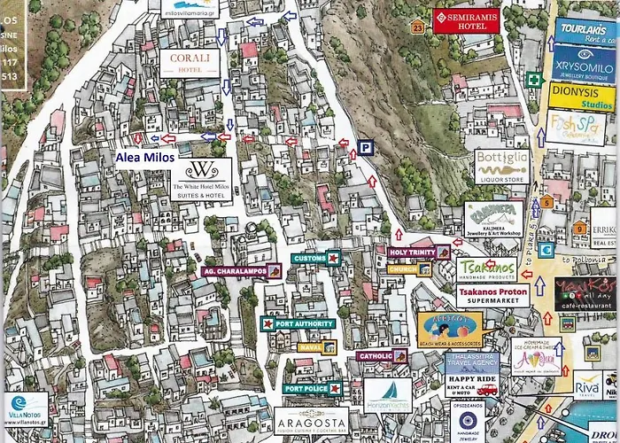 Vendégház Alea Milos Milos Island